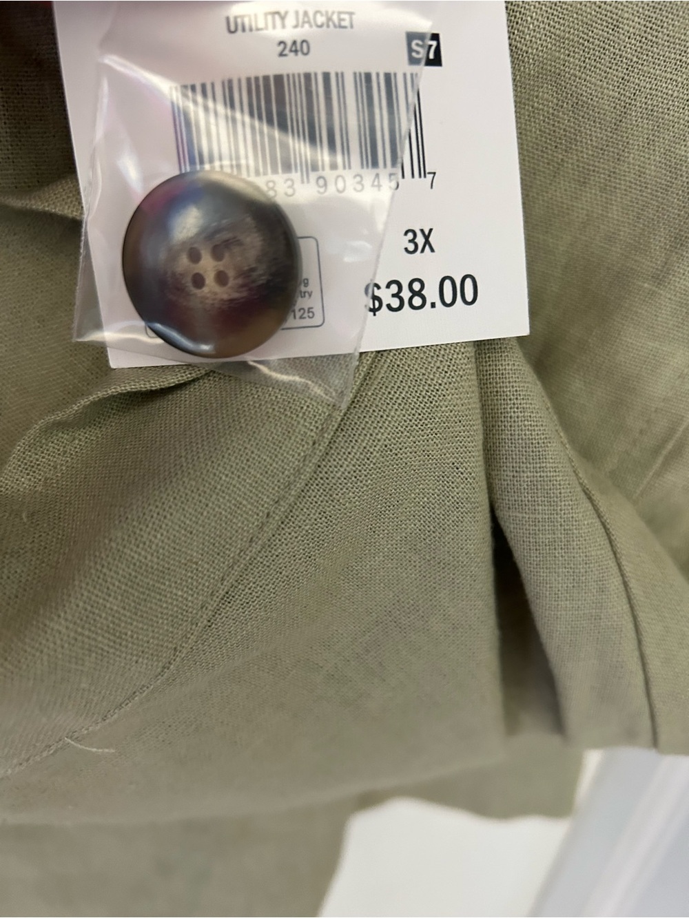 Falls Creek Olive Green Jacket 3X